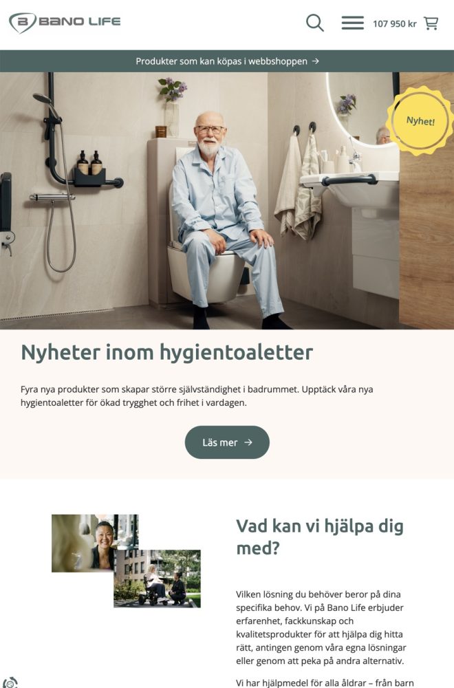 Bano Life website built by Bytics Lab