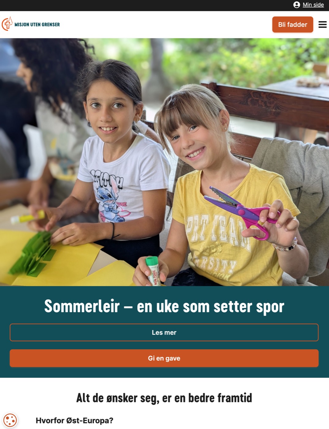 Mission Without Borders website built by Bytics Lab